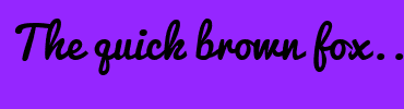 Image with Font Color 00FFFF and Background Color 9526FF