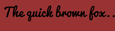 Image with Font Color 3333FF and Background Color 993333