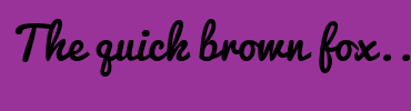 Image with Font Color 336633 and Background Color 993399