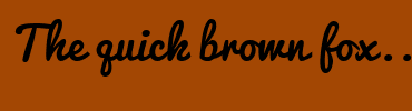 Image with Font Color FF3409 and Background Color A34703