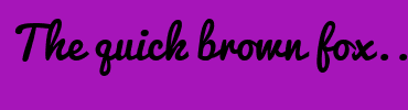 Image with Font Color FFFFFF and Background Color A615B9