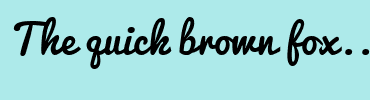 Image with Font Color 3333FF and Background Color ADEAEA
