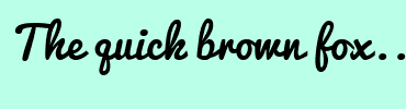 Image with Font Color 009999 and Background Color BAFFE7