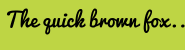 Image with Font Color BCF5FF and Background Color BED544