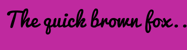 Image with Font Color FFFFFF and Background Color BF299F