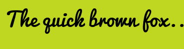 Image with Font Color 333333 and Background Color BFD720