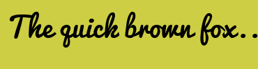 Image with Font Color FFFFFF and Background Color CECE44