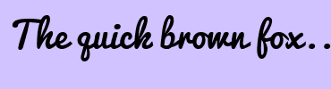 Image with Font Color FFFFFF and Background Color D0C3FF