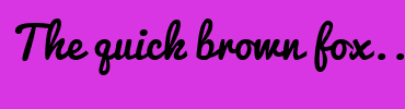 Image with Font Color FFFFFF and Background Color D836E3