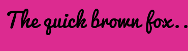 Image with Font Color FFFFFF and Background Color DC2B90