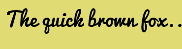 Image with Font Color FCFC12 and Background Color E0DB72
