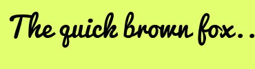 Image with Font Color DA6BFF and Background Color E2FF70