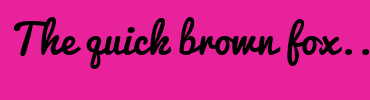 Image with Font Color 1C10DD and Background Color E7229B