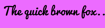 Image with Font Color 95FFED and Background Color EC6BFF