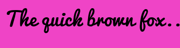 Image with Font Color FFFFFF and Background Color EF44C6