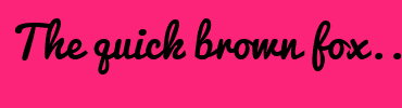 Image with Font Color 11F6EC and Background Color FB2479