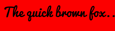 Image with Font Color 000000 and Background Color FC0000