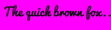 Image with Font Color 333399 and Background Color FF00FF
