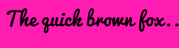 Image with Font Color AA33B8 and Background Color FF1CB0