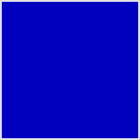 0000BE Hex Color Image (BLUE, DARK BLUE)