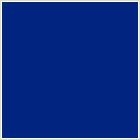 00247F Hex Color Image (BLUE, RESOLUTION BLUE)