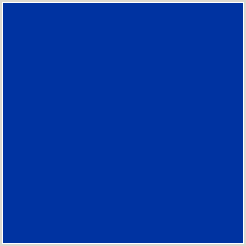 0033A1 Hex Color Image (BLUE, INTERNATIONAL KLEIN BLUE)