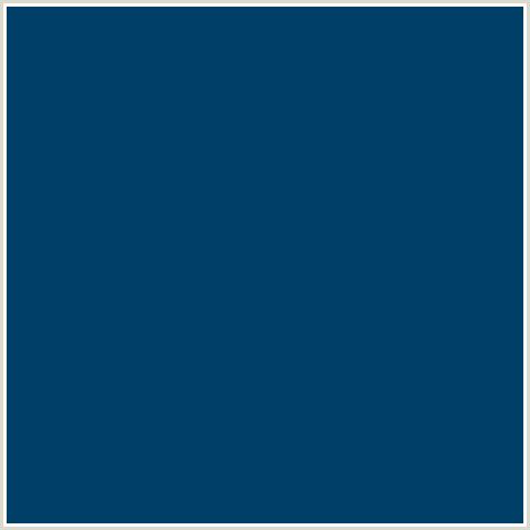 003F67 Hex Color Image (BLUE, MIDNIGHT BLUE, REGAL BLUE)