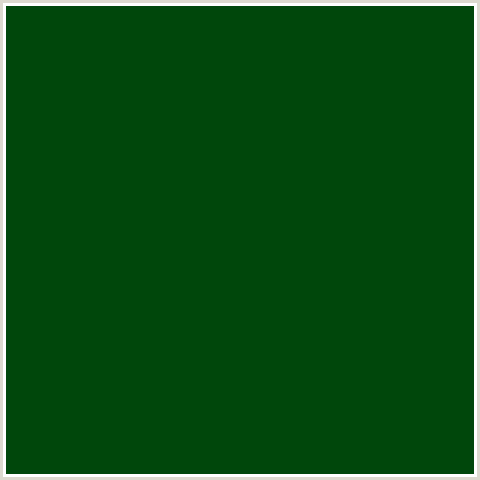 00470B Hex Color Image (CRUSOE, GREEN)