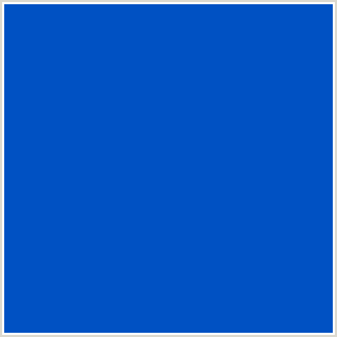 0051C3 Hex Color Image (BLUE, SCIENCE BLUE)