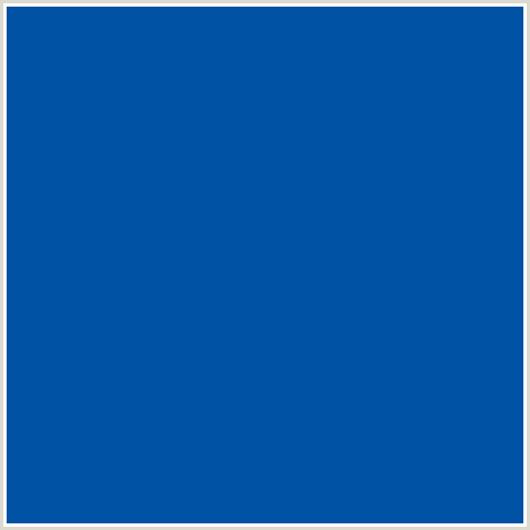 0052A5 Hex Color Image (BLUE, ENDEAVOUR)