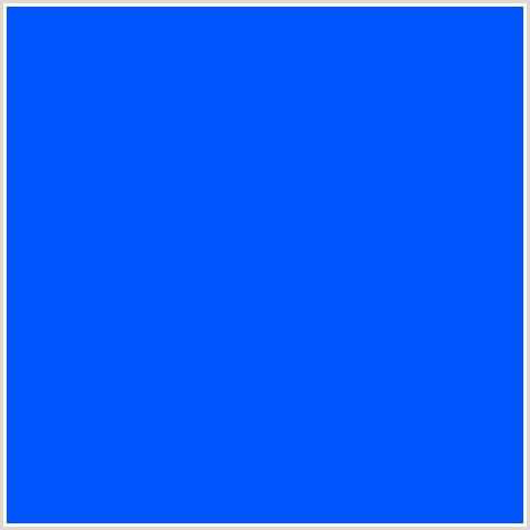 0055FF Hex Color Image (BLUE, BLUE RIBBON)