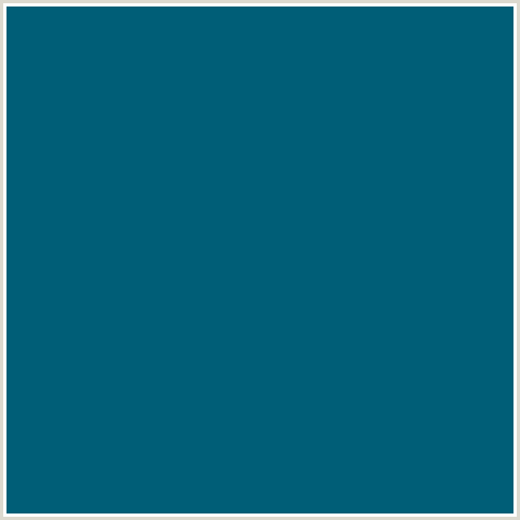 005E77 Hex Color Image (LIGHT BLUE, ORIENT)