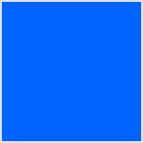 0062FF Hex Color Image (BLUE, BLUE RIBBON)