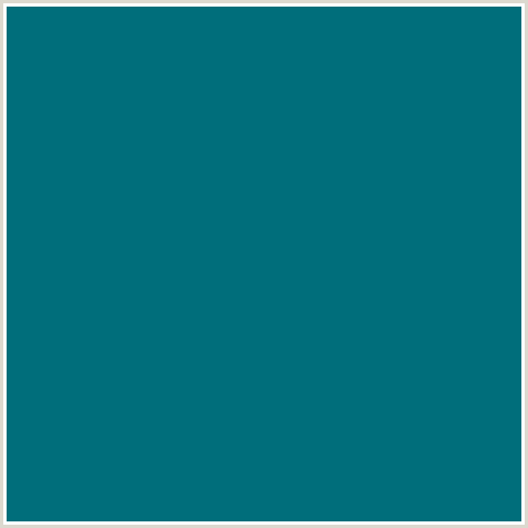 006E7B Hex Color Image (BLUE LAGOON, LIGHT BLUE)