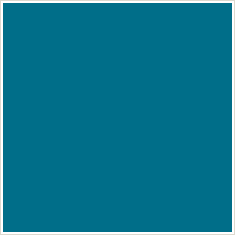006E89 Hex Color Image (BLUE LAGOON, LIGHT BLUE)