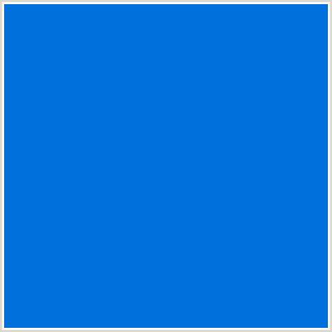 0071DC Hex Color Image (BLUE, SCIENCE BLUE)