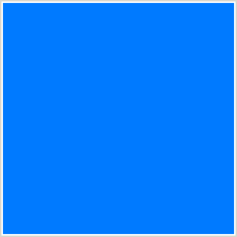 007AFF Hex Color Image (AZURE RADIANCE, BLUE)