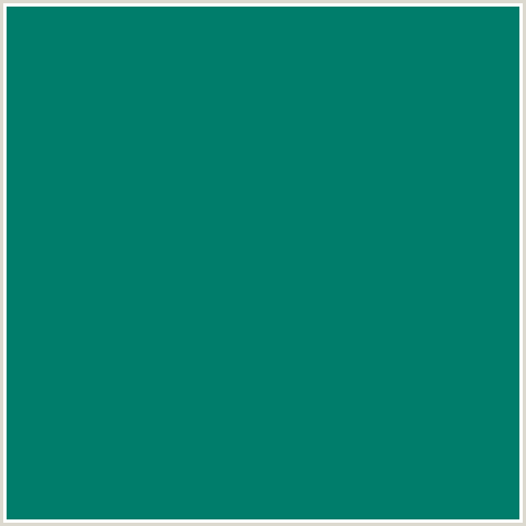 007D6B Hex Color Image (BLUE GREEN, DEEP SEA)