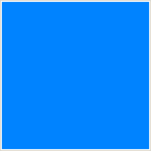 0083FF Hex Color Image (AZURE RADIANCE, BLUE)