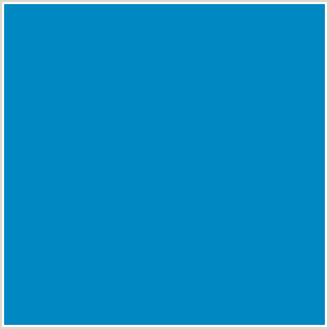 0088C2 Hex Color Image (LIGHT BLUE, LOCHMARA)