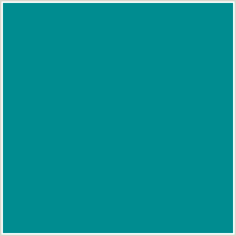 008C90 Hex Color Image (BLUE LAGOON, LIGHT BLUE)