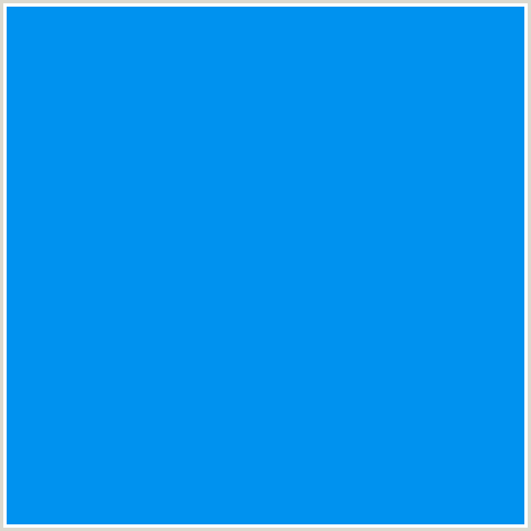0092EF Hex Color Image (AZURE RADIANCE, BLUE)