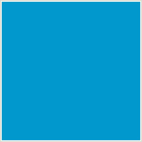 0098CD Hex Color Image (LIGHT BLUE, PACIFIC BLUE)