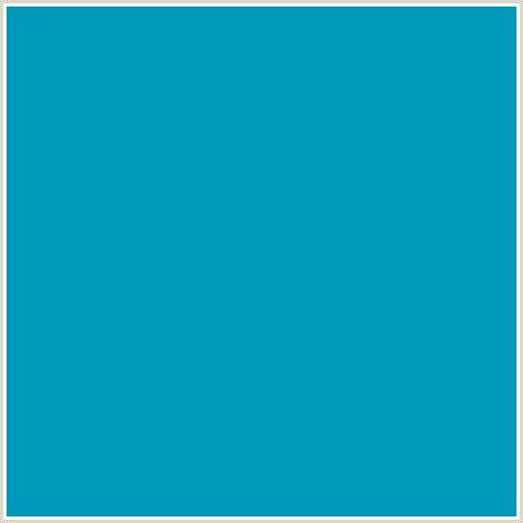 0099BA Hex Color Image (BONDI BLUE, LIGHT BLUE)