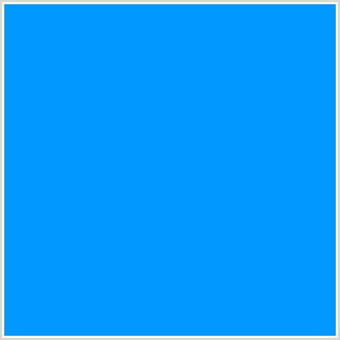 0099FF Hex Color Image (AZURE RADIANCE, BLUE)