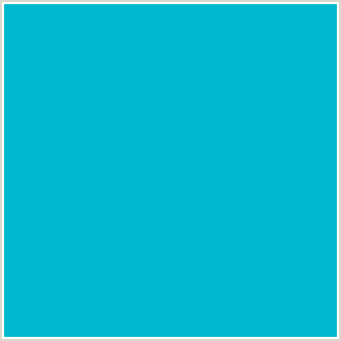 00B8CF Hex Color Image (LIGHT BLUE, ROBINS EGG BLUE)