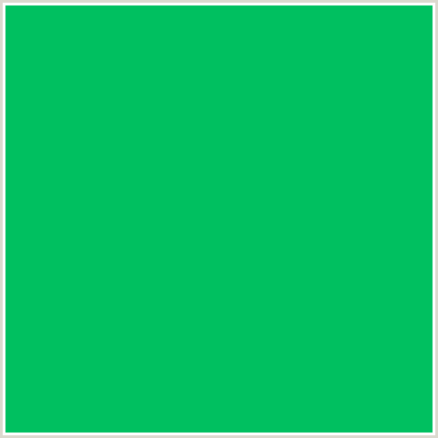 00C060 Hex Color Image (GREEN BLUE, JADE)