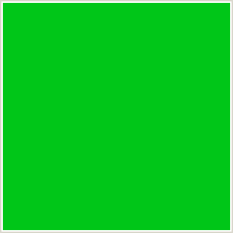 00C618 Hex Color Image (GREEN)