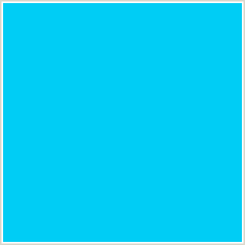 00CDF5 Hex Color Image (BRIGHT TURQUOISE, LIGHT BLUE)