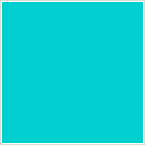 00CFCF Hex Color Image (LIGHT BLUE, ROBINS EGG BLUE)
